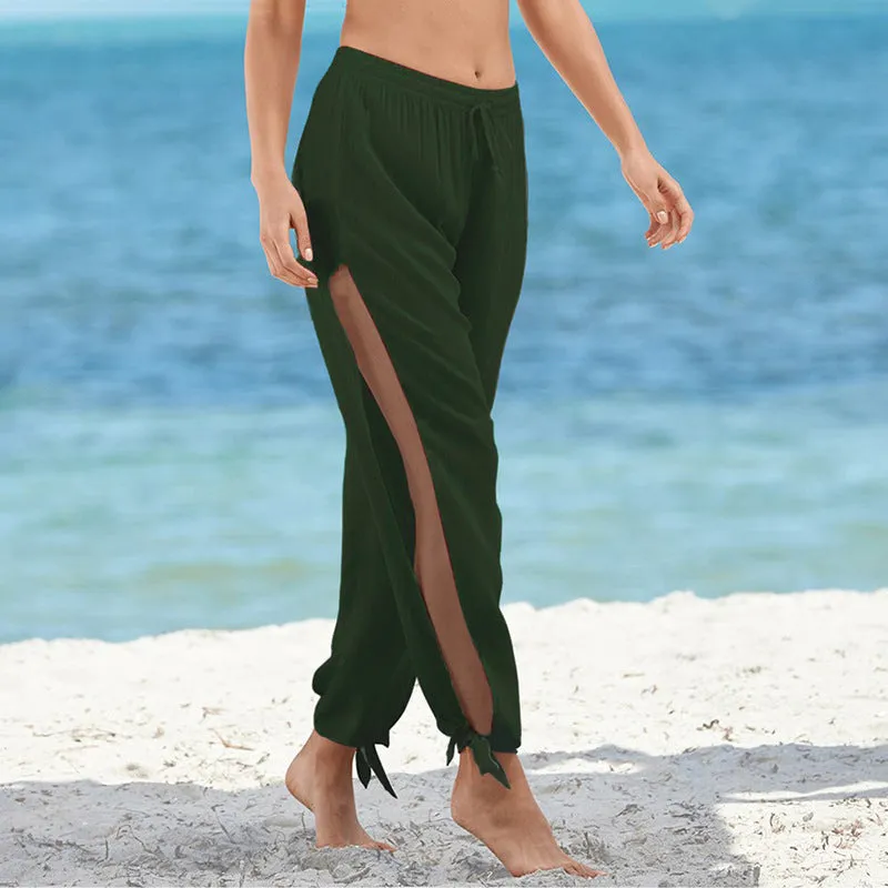 Europe Women Summer Popular LooseLow Waist Wide Leg Pants