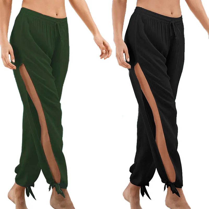 Europe Women Summer Popular LooseLow Waist Wide Leg Pants