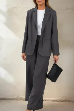 EVERETT EASY ITALIAN LINEN BLAZER CHARCOAL EVERETT EASY ITALIAN LINEN BLAZER CHARCOAL