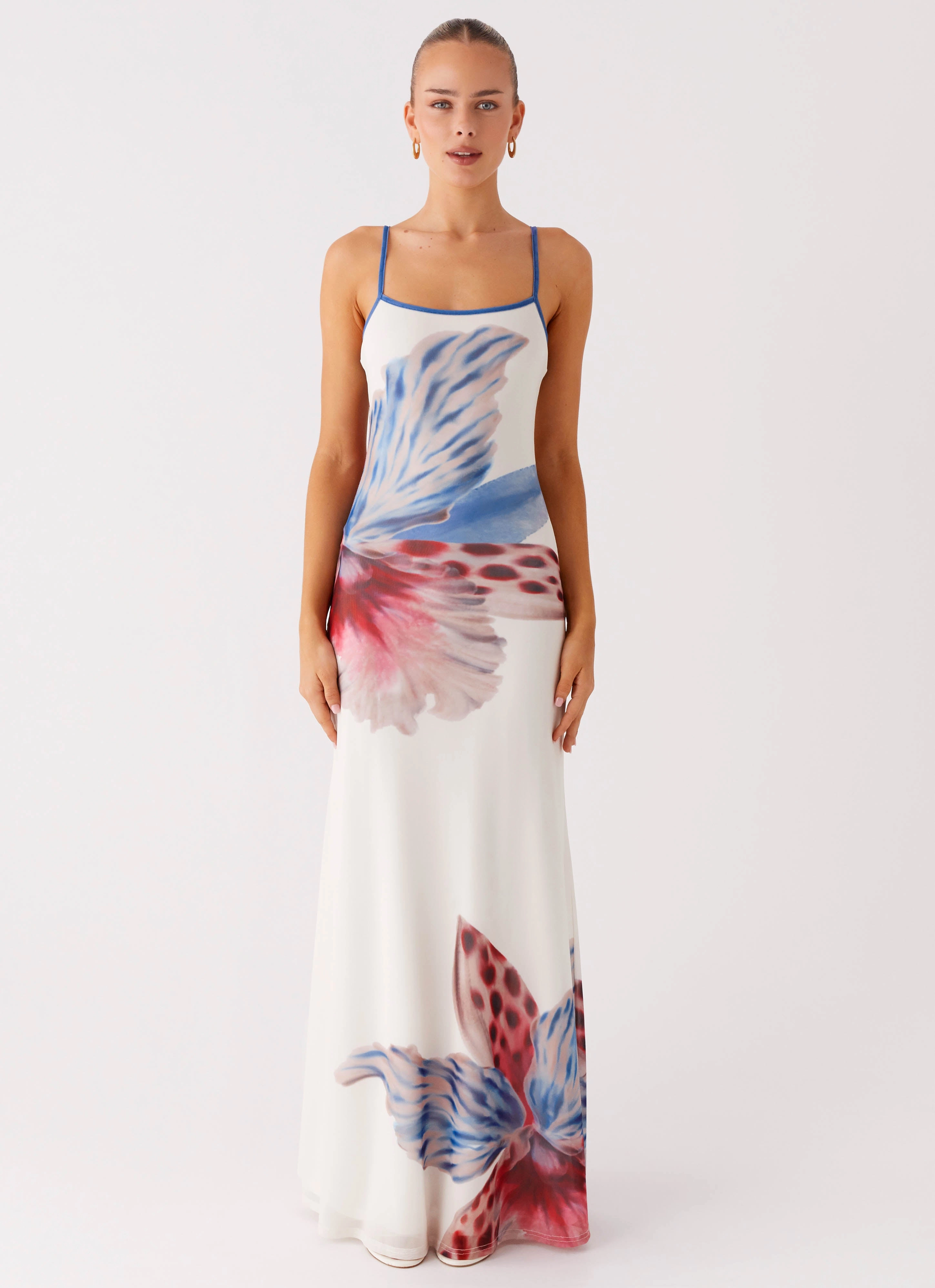 Everett Maxi Dress - White Sea Bloom
