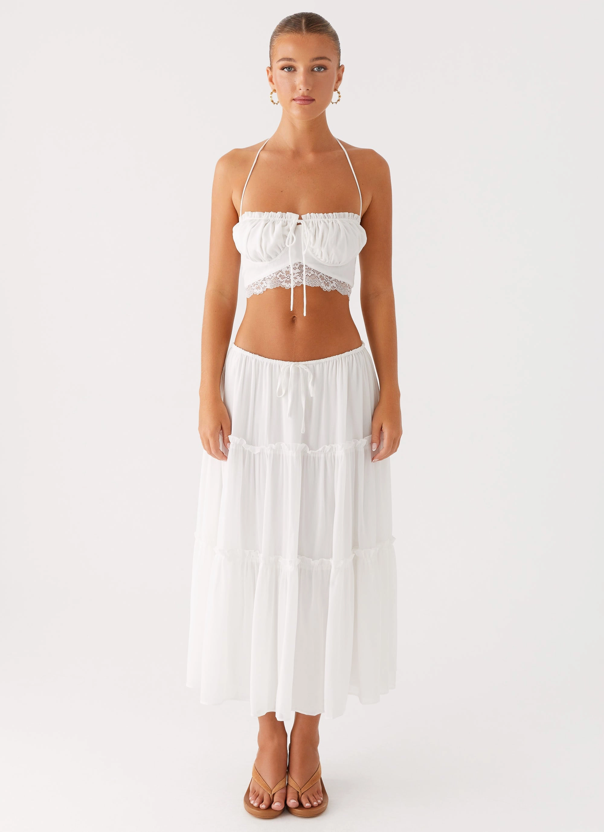 Evi Midi Skirt - Ivory