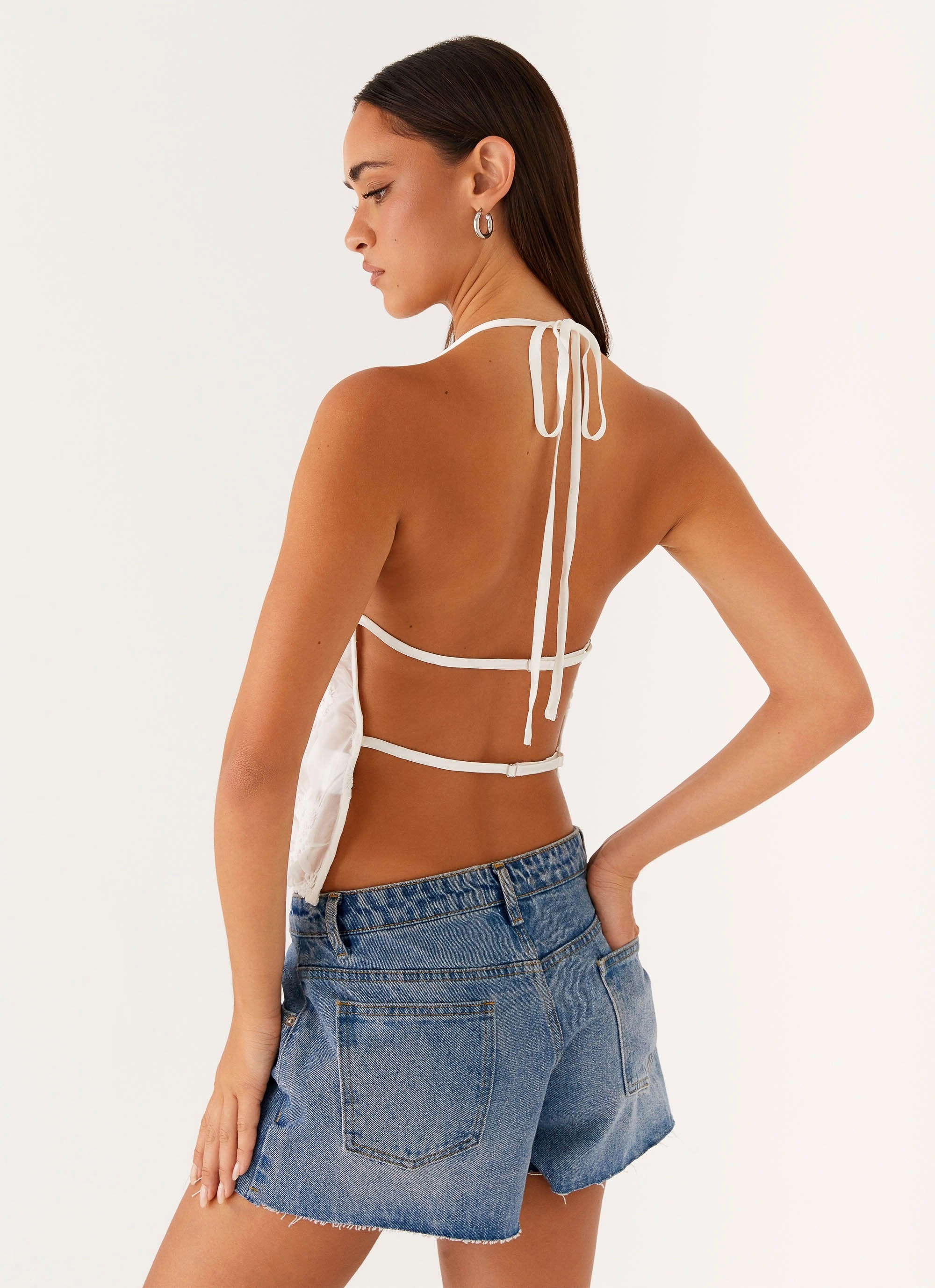 Evia Halter Top - Ivory