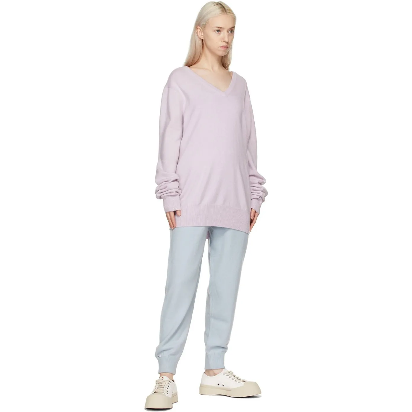 extreme cashmere Blue Cashmere NÂ°56 Yogi Lounge Pants