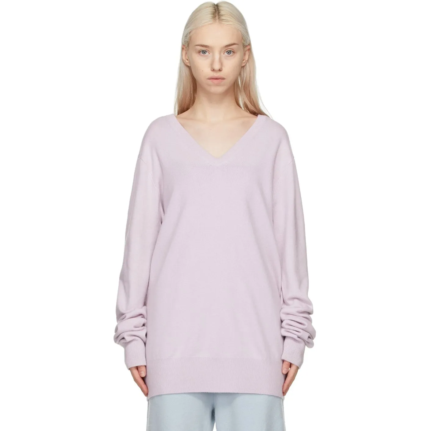 extreme cashmere Purple Cashmere NÂ°162 Claim Sweater