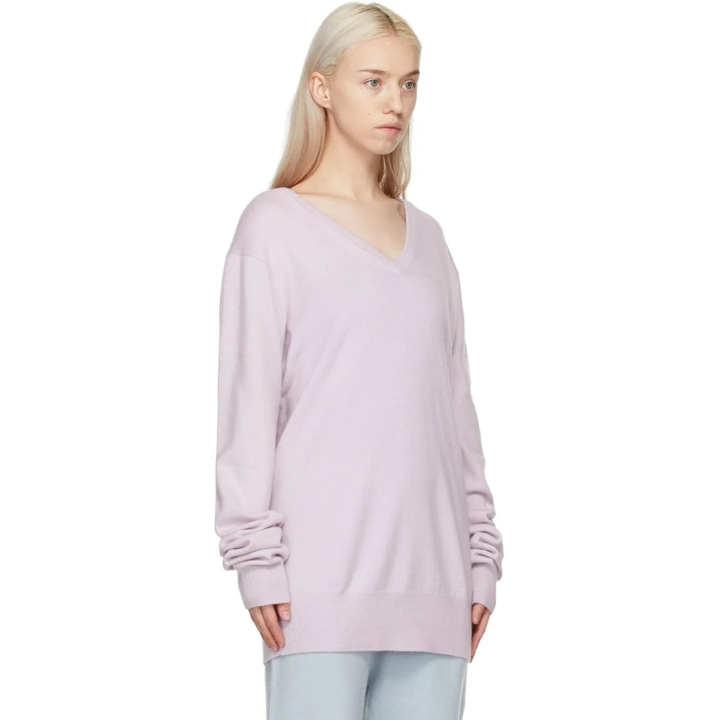 extreme cashmere Purple Cashmere NÂ°162 Claim Sweater