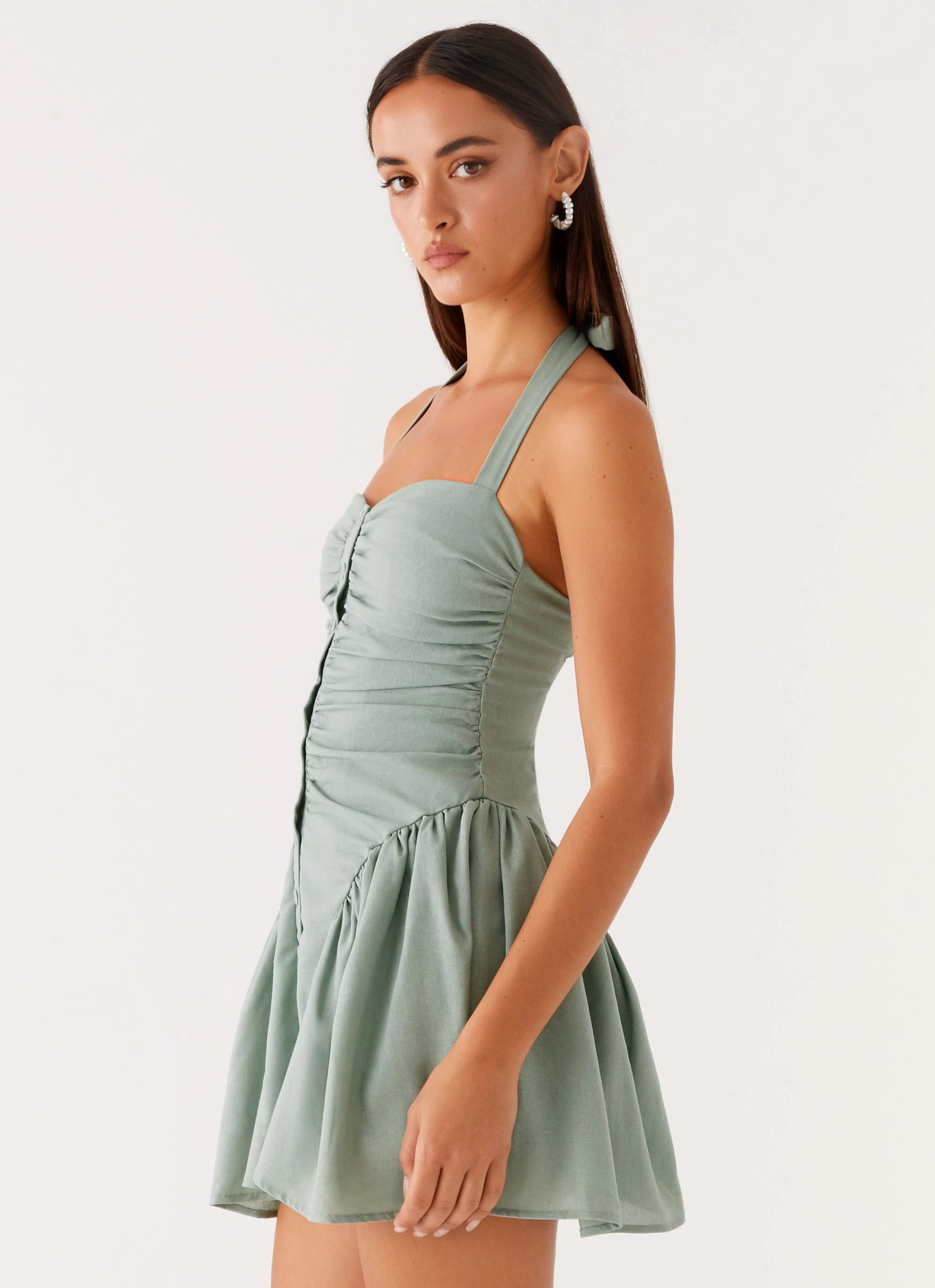 Fable Mini Dress - Sage