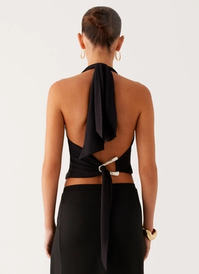 Fade Out Hardwear Halter Top - Black Fade Out Hardwear Halter Top - Black