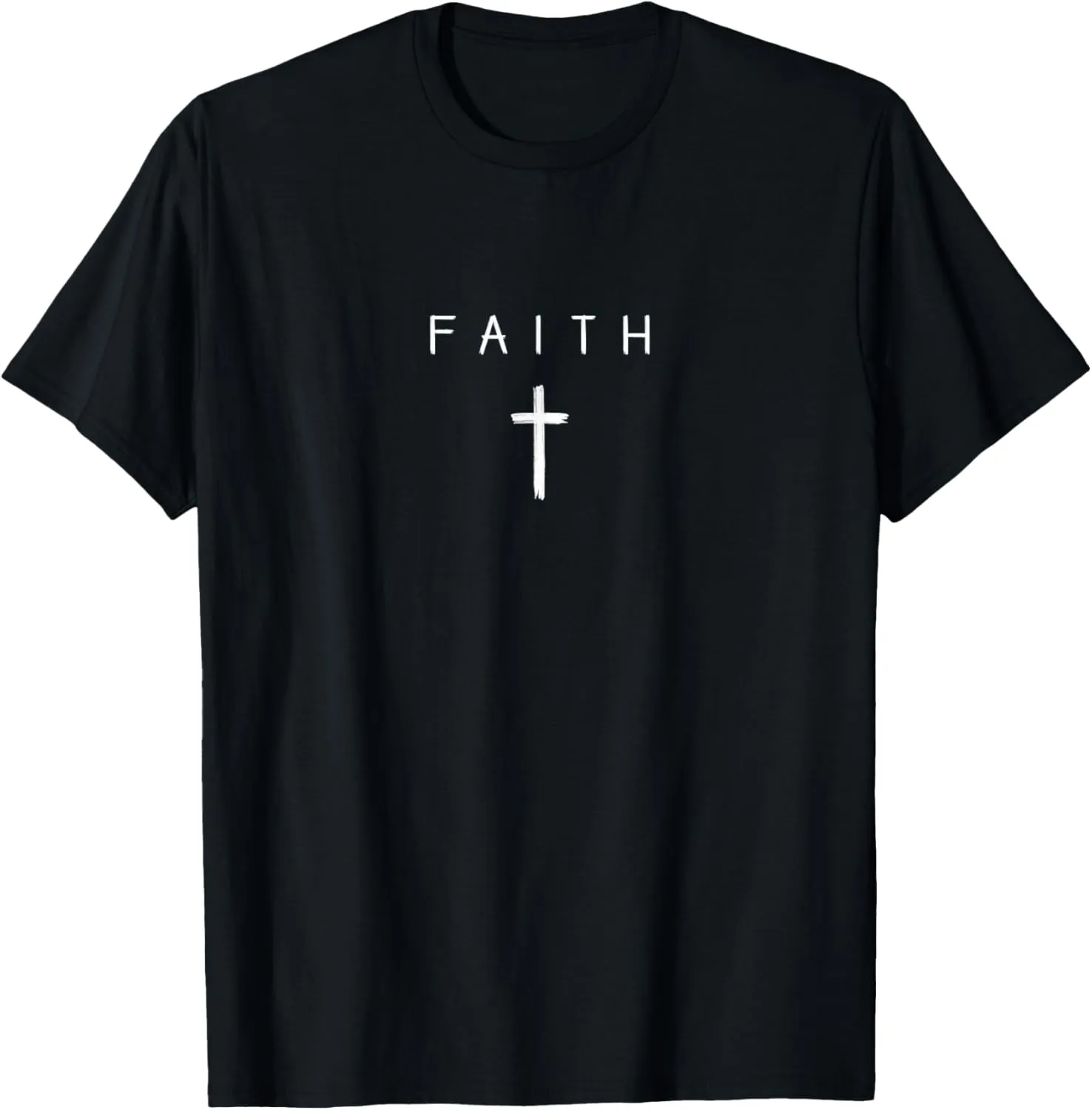 Faith Cross Subtle Christian Minimalist Religious Faith T-Shirt