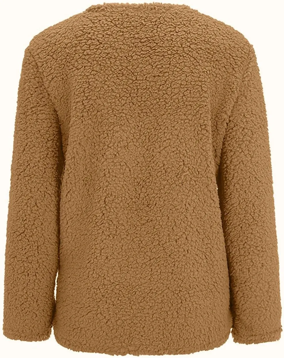 Fall Winter Coats for Women 2025 Casual Plush Jackets Plus Size Sweater Coat with Pockets Outerwear Buttons Cardigan