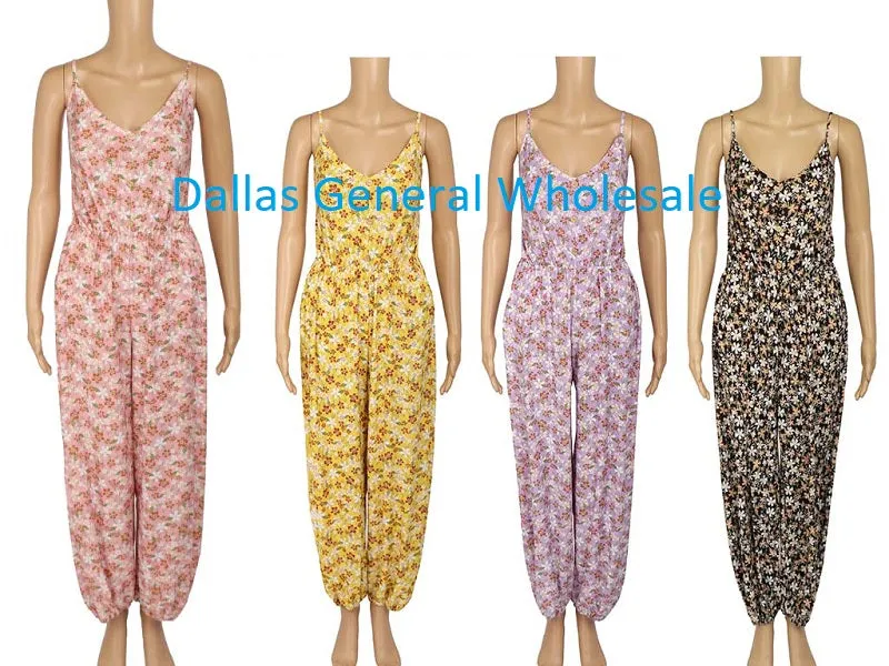 Fashion Floral Jumpsuits Wholesale