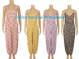 Fashion Floral Jumpsuits Wholesale