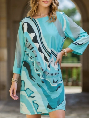 Fashionable casual round neck long sleeve dress Fashionable casual round neck long sleeve dress