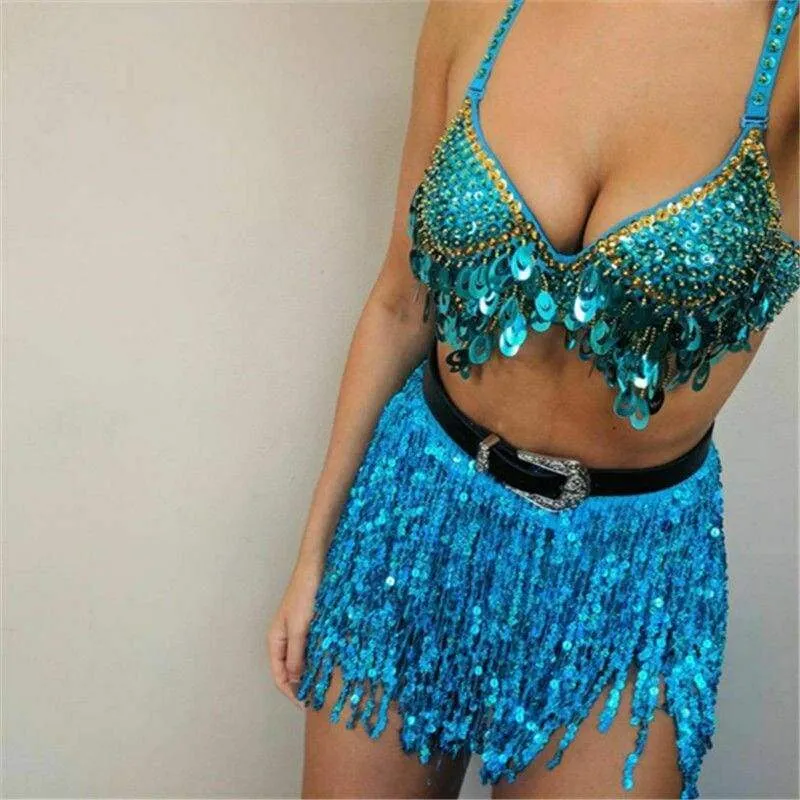 FashionSierra - Women Belly Dance Hip Tutu Skirts