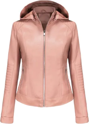 Faux Leather Jacket Women Stand Up Collar Female Coat Moto Biker Zipper Jacket Spring Autumn Brown Red Khaki Navy