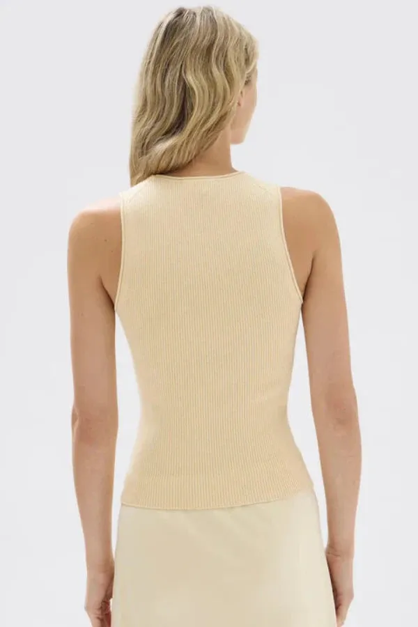 Faye Knit Tank Pannacotta