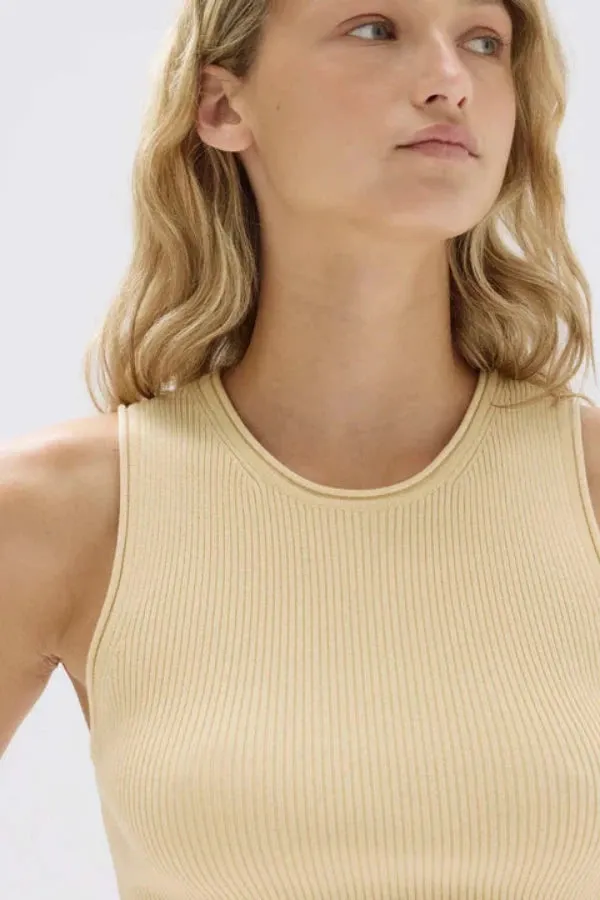 Faye Knit Tank Pannacotta