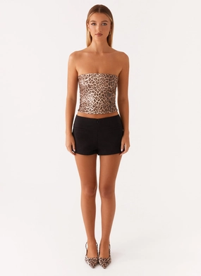 Feeling Fierce Sequin Tube Top - Leopard Sequin Feeling Fierce Sequin Tube Top - Leopard Sequin