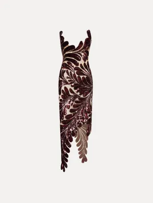 Fern Sequin Embroidered Dress