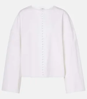 Fforme Fish oversized cotton jacket