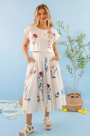 Finding The Good Midi Skirt-Tan Finding The Good Midi Skirt-Tan