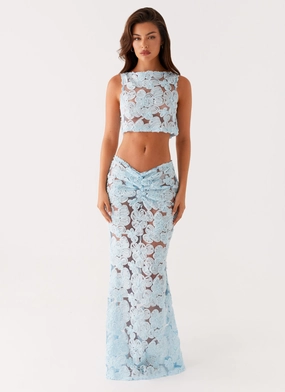 Fiorella Floret Top - Blue Fiorella Floret Top - Blue