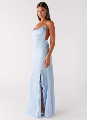 First Class Maxi Dress - Blue First Class Maxi Dress - Blue