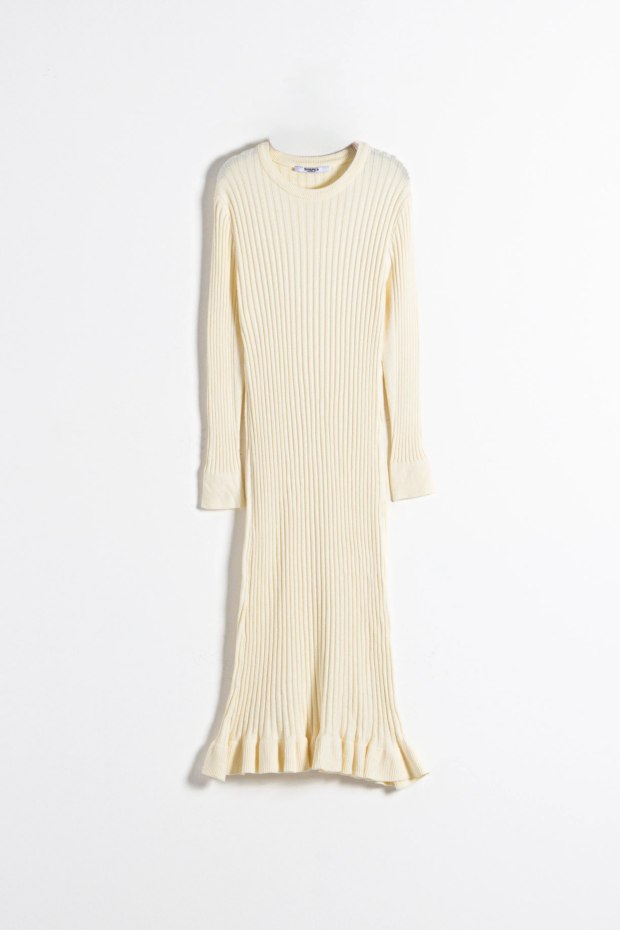 FITTED KNIT MIDI DRESS