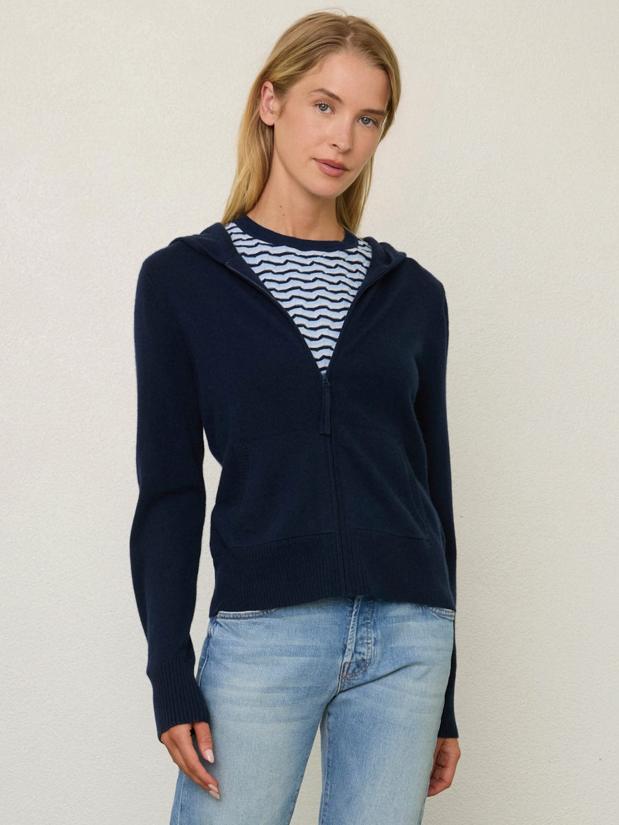 FITTED CASHMERE HOODIE