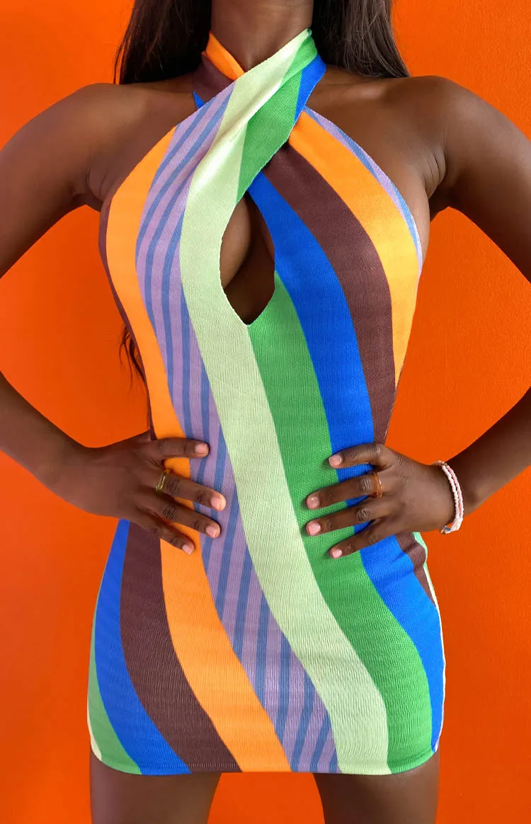 Flirtini Halter Dress Multi