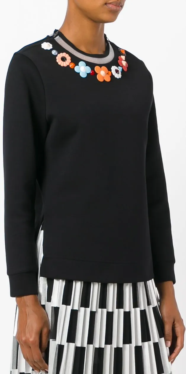 Floral Embroidered Sweater