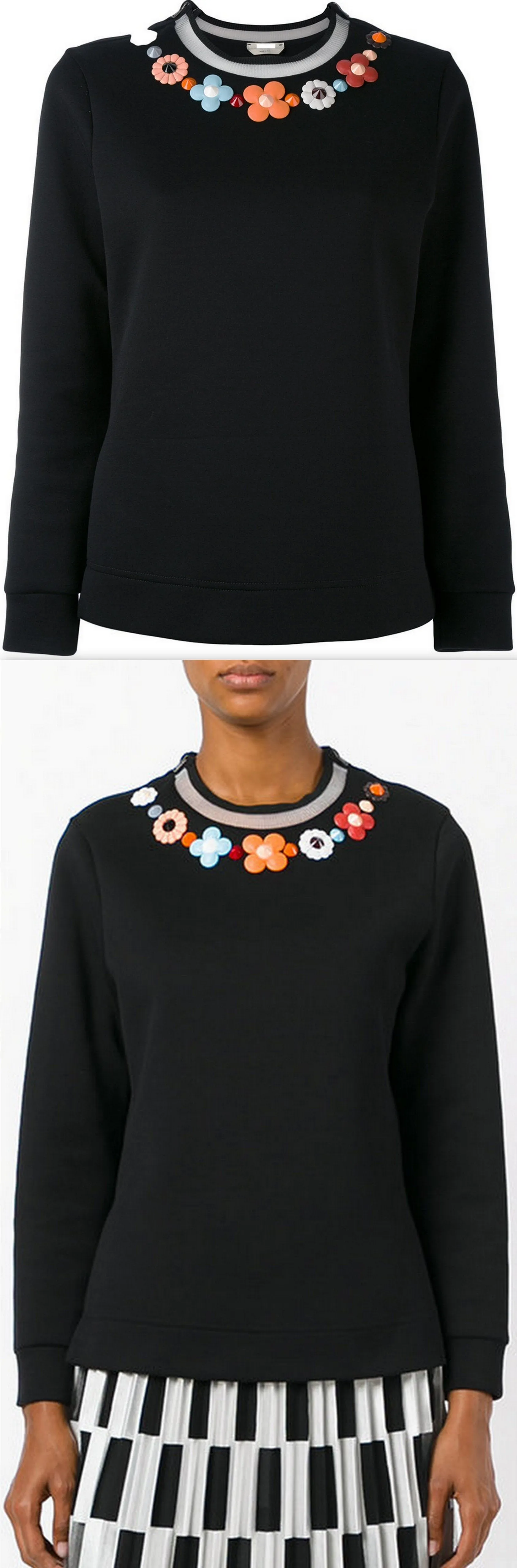 Floral Embroidered Sweater