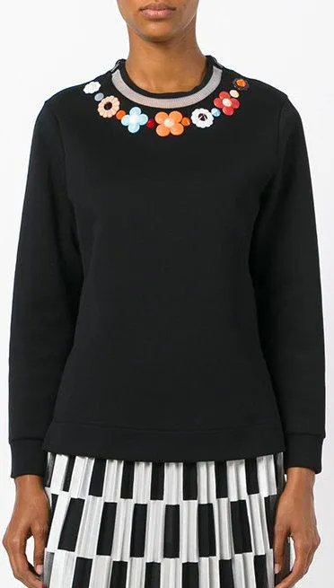 Floral Embroidered Sweater