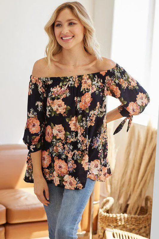 Floral Off Shoulder Top