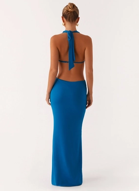 Flossy Maxi Dress - Royal Blue Flossy Maxi Dress - Royal Blue