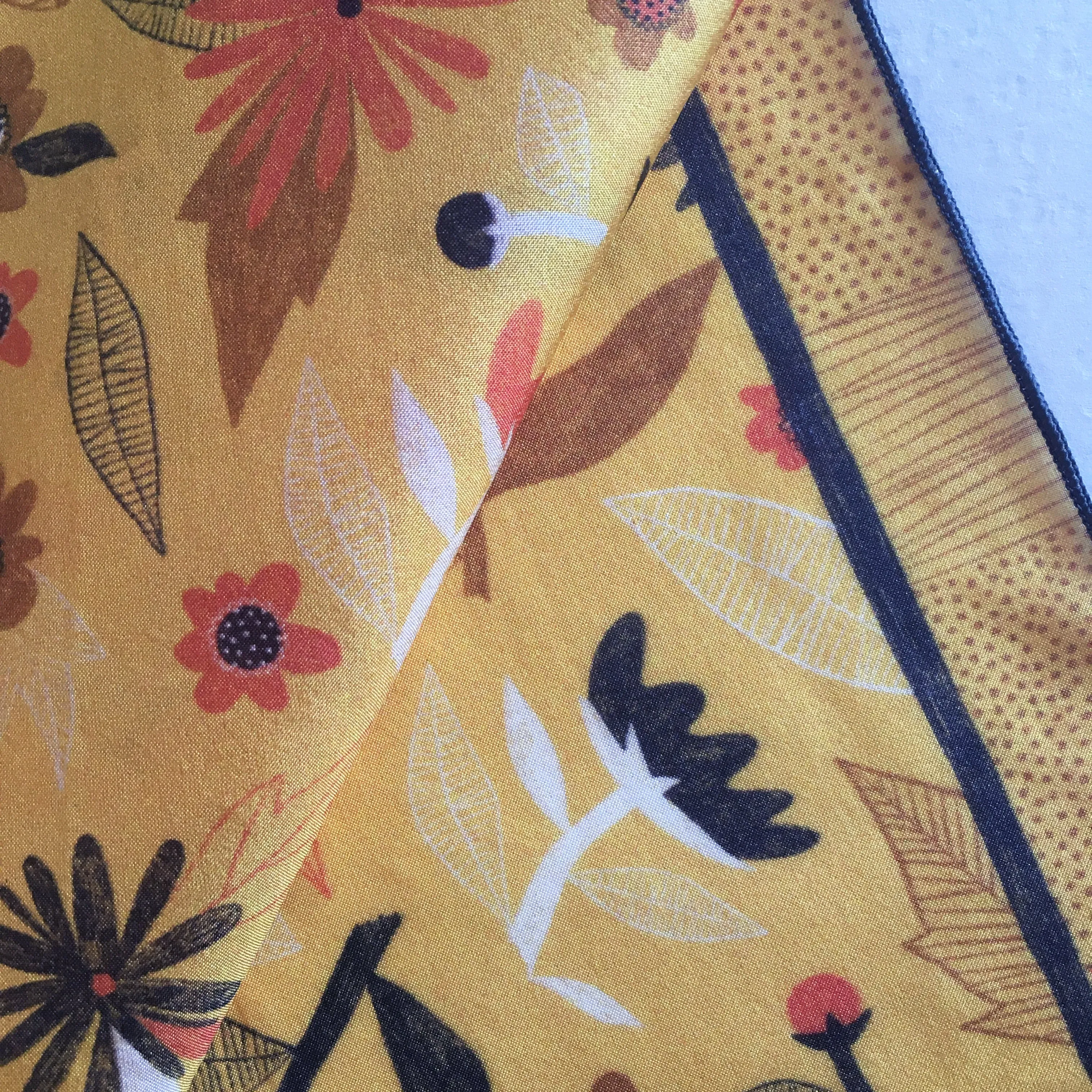 Flower Confetti Silk Scarf