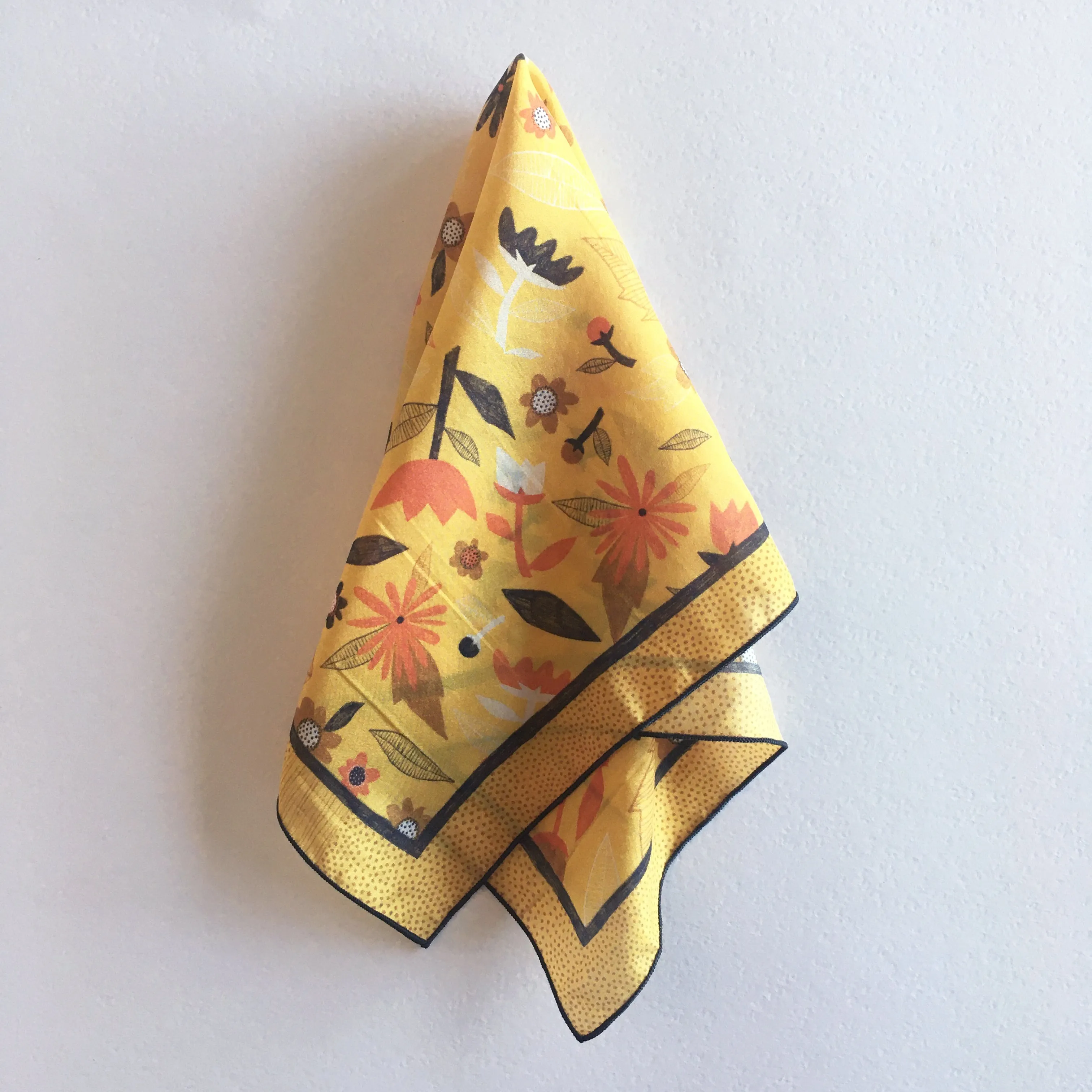 Flower Confetti Silk Scarf