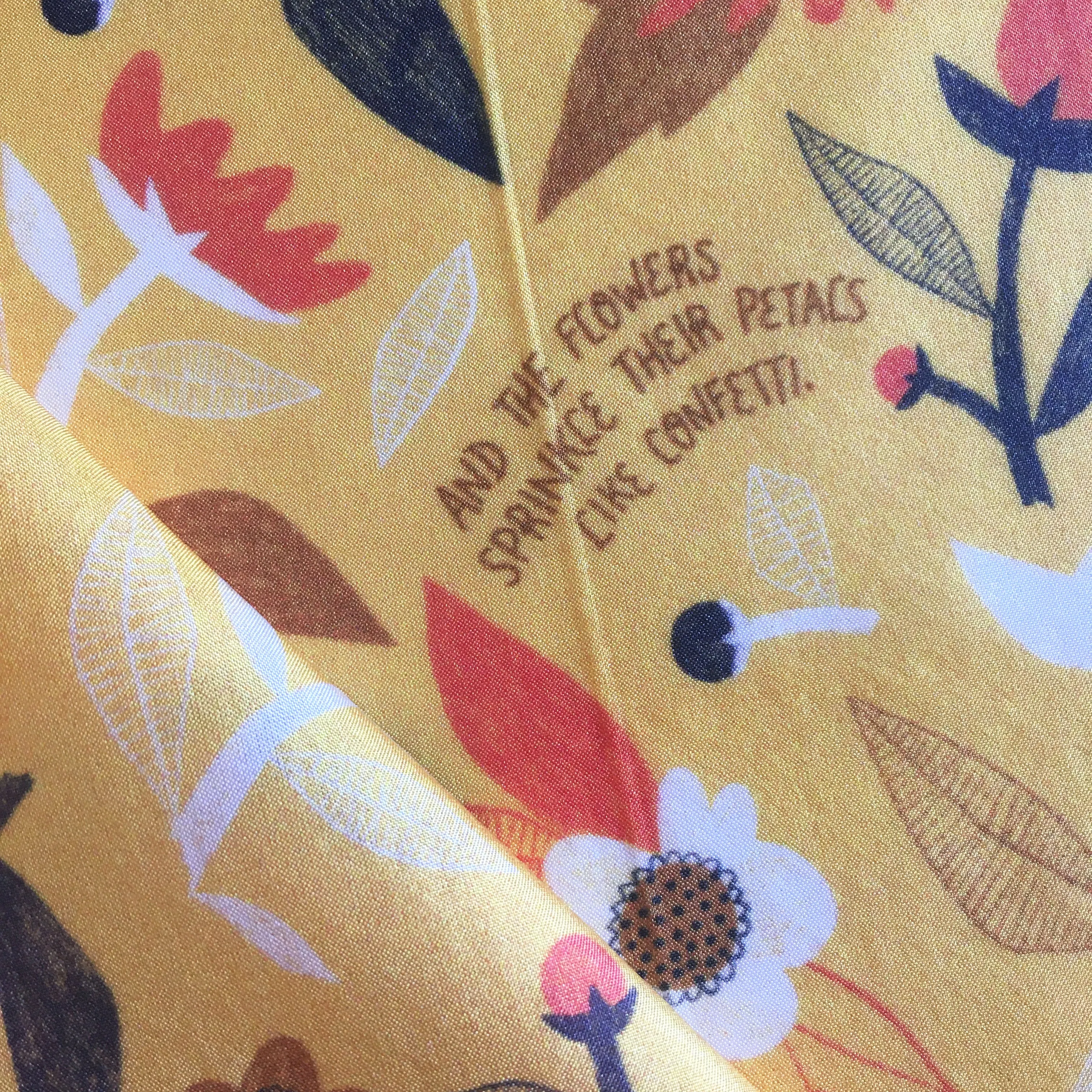 Flower Confetti Silk Scarf