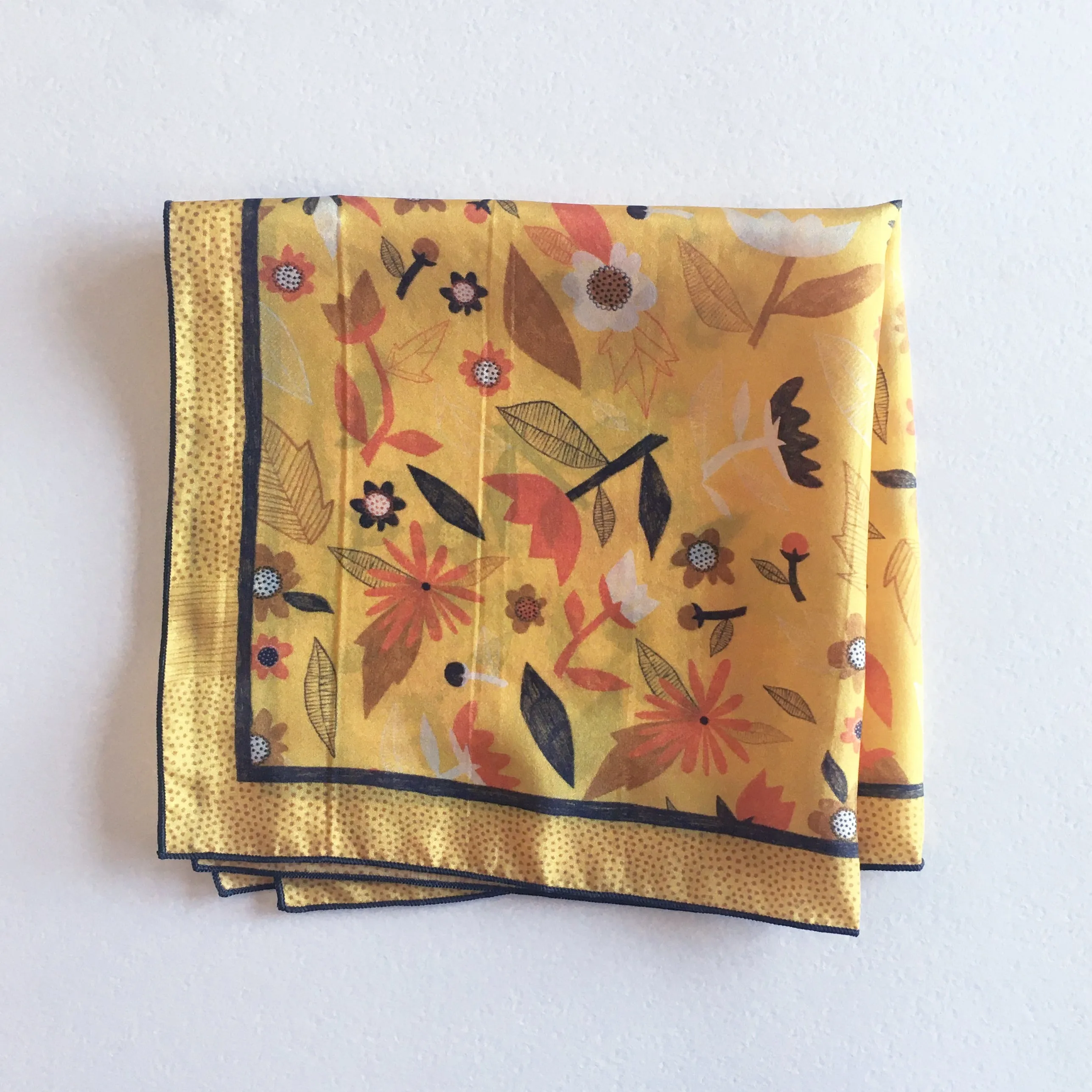Flower Confetti Silk Scarf
