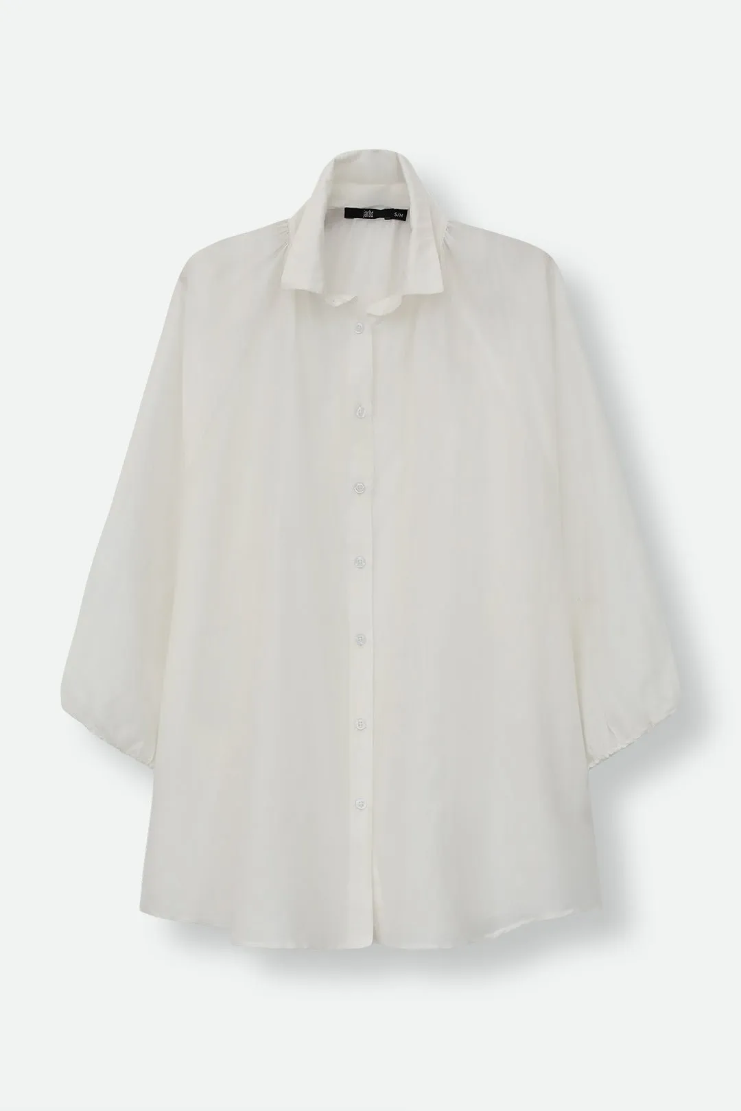 FLOWY OVERSIZED BLOUSE IN SILK COTTON