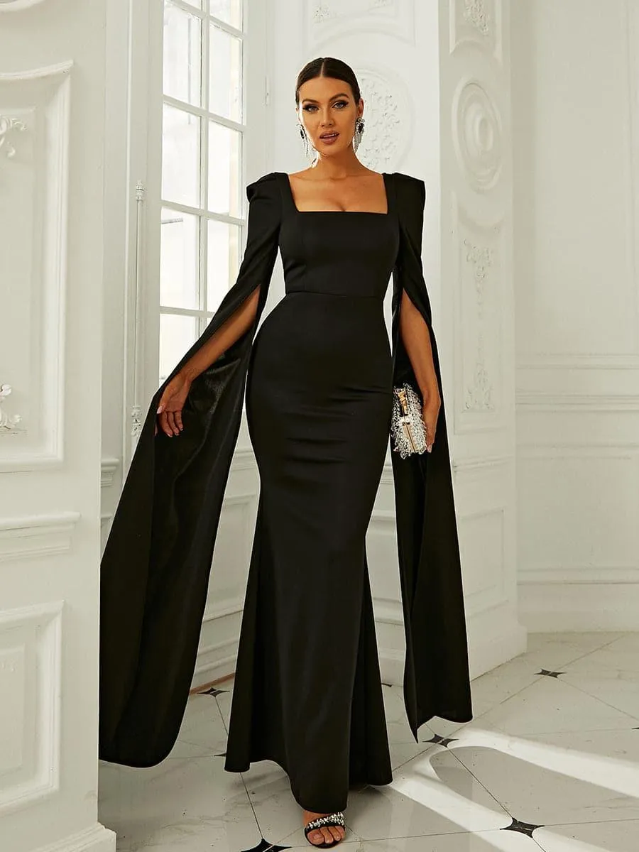 Formal Square Neck Mermaid Dress XJ878