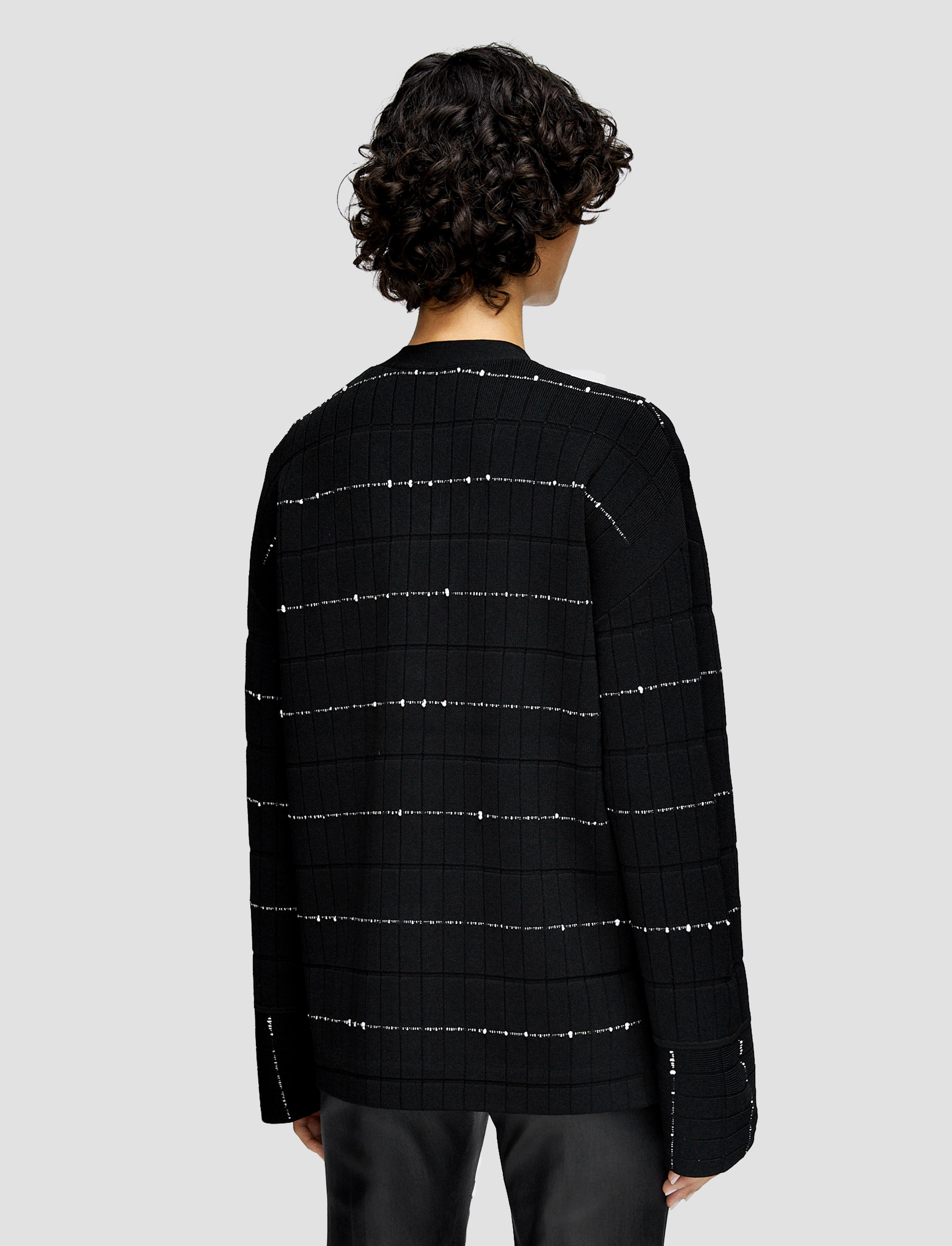 Fragmented Stripes Cardigan