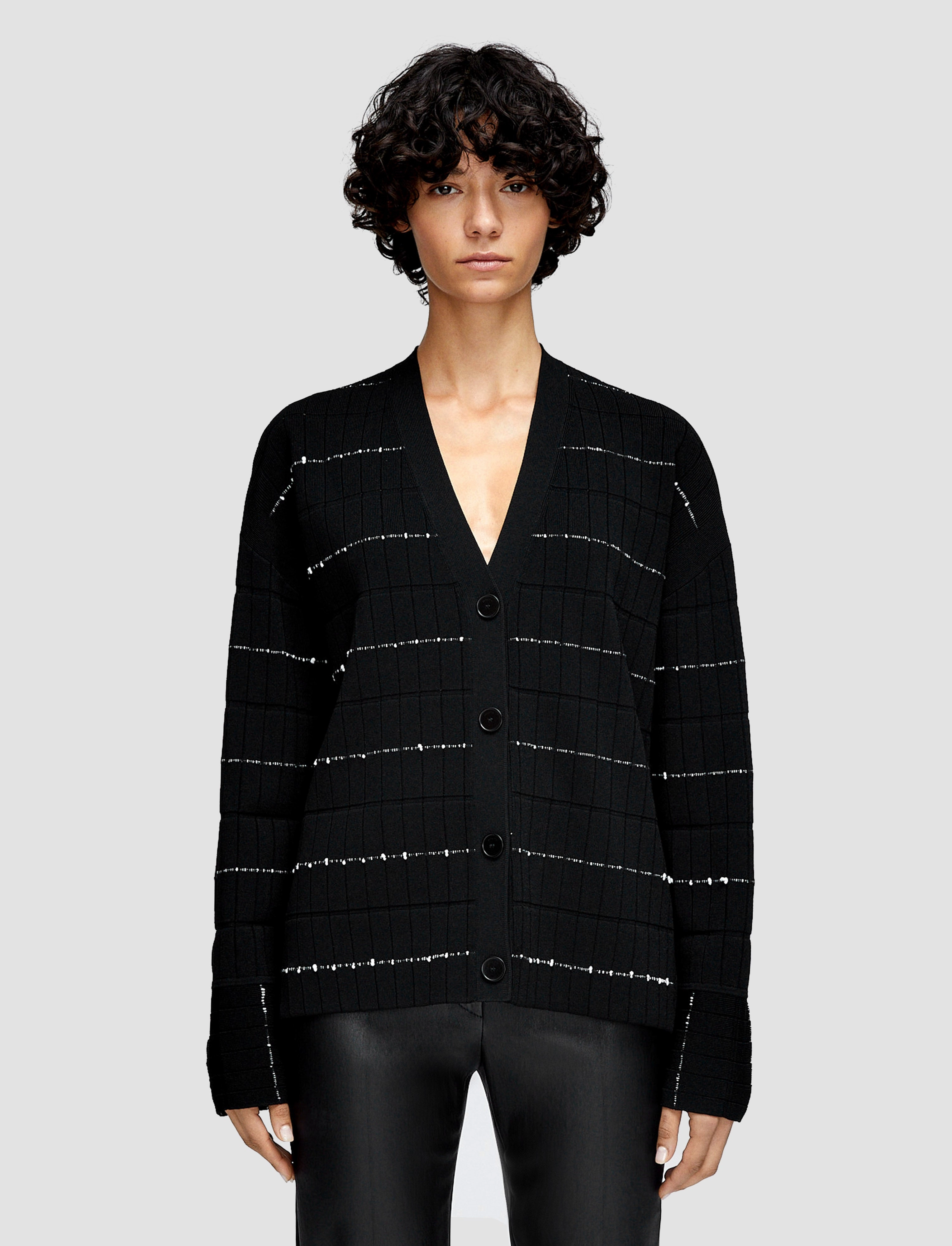 Fragmented Stripes Cardigan