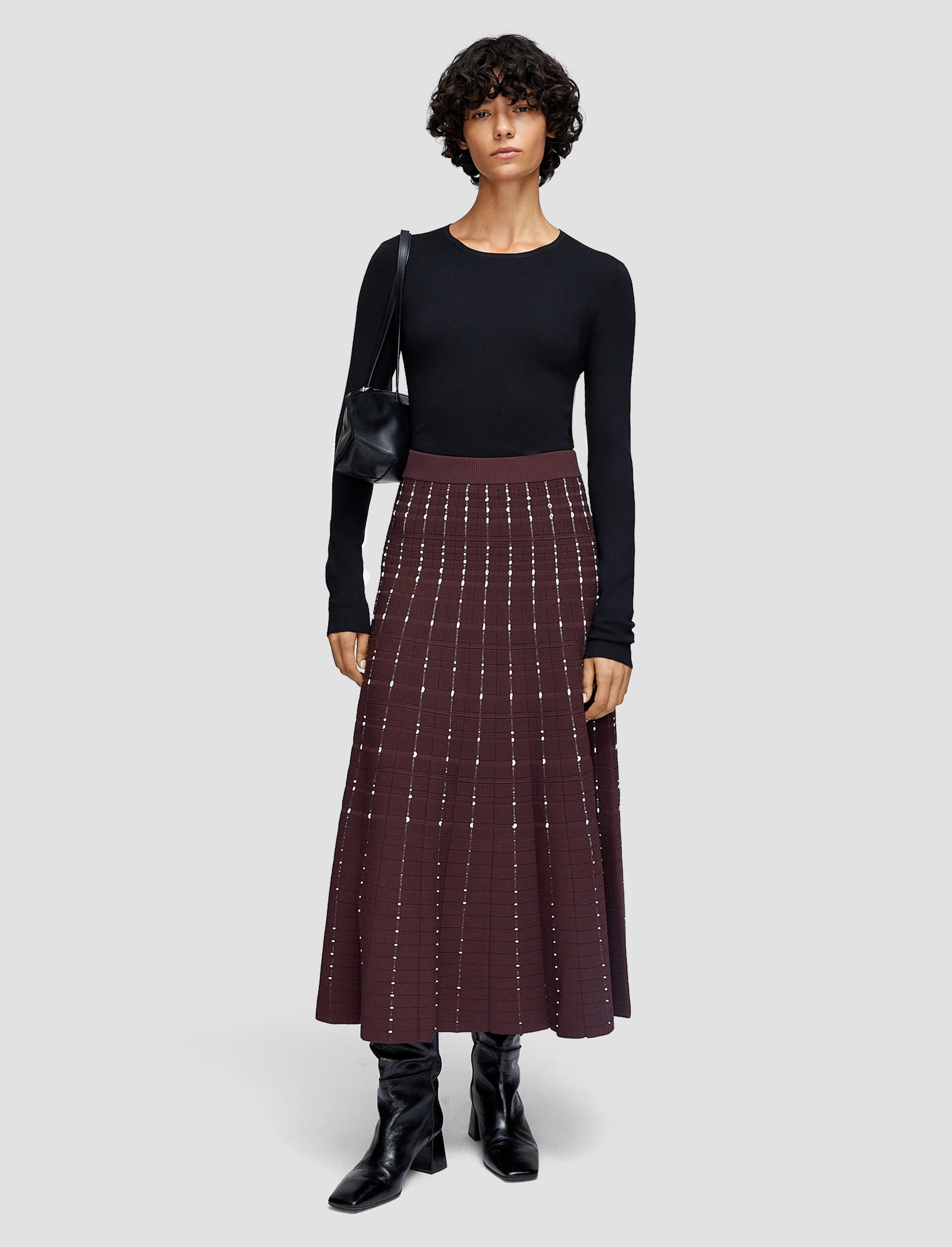 Fragmented Stripes Skirt