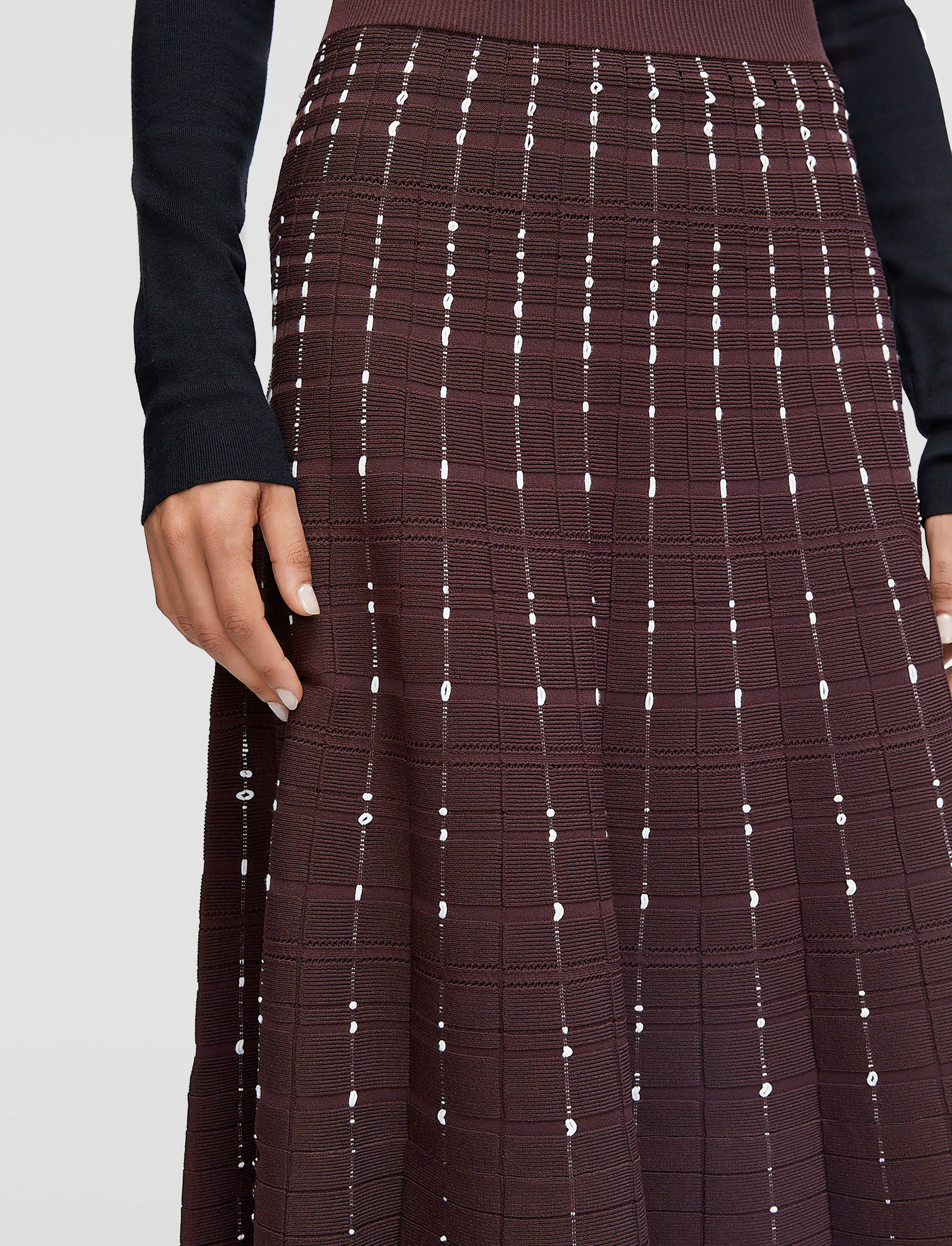 Fragmented Stripes Skirt