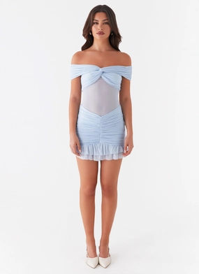 Frances Mini Dress - Blue Frances Mini Dress - Blue