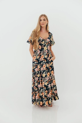 Francine Maxi Dress in Midnight Floral Francine Maxi Dress in Midnight Floral