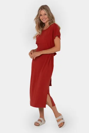French Terry Midi Dress
