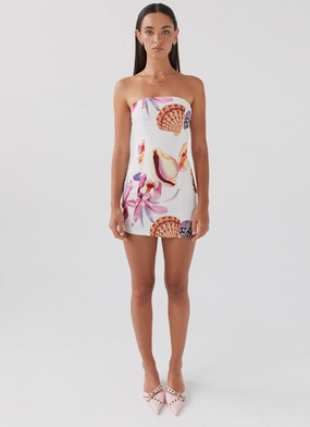 Freya Linen Mini Dress - Seaside Bouquet Freya Linen Mini Dress - Seaside Bouquet