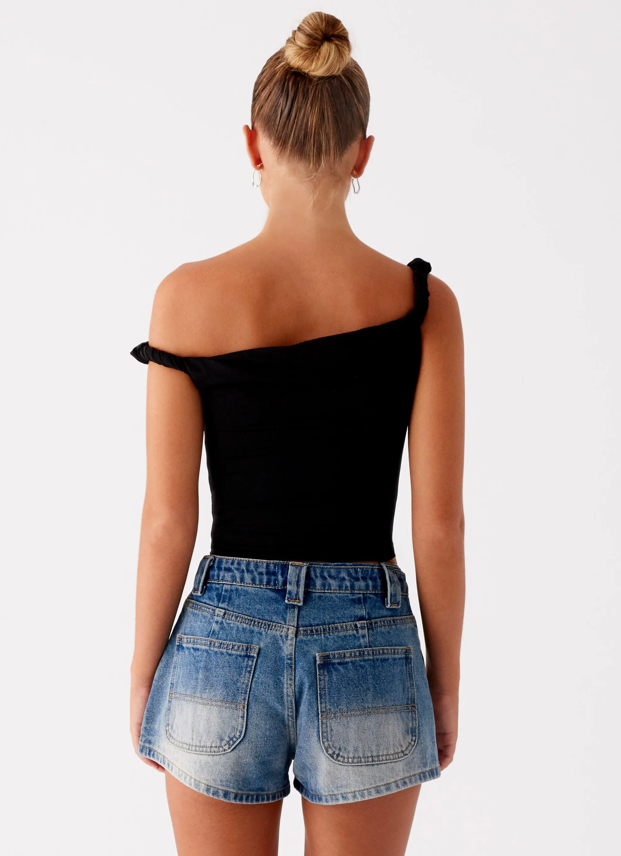 Frida Denim Shorts - Vintage Wash Blue