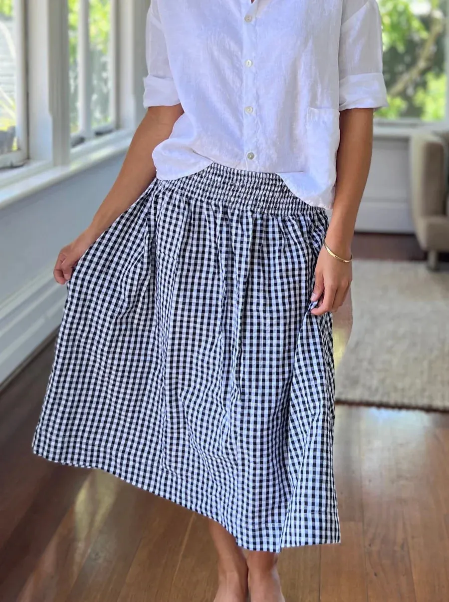 Frockk Lola Skirt Black/ White Gingham